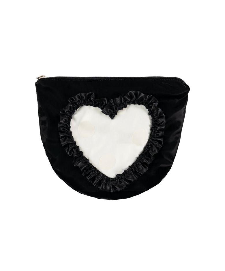 도트 하트 파우치 / Dot heart pouch