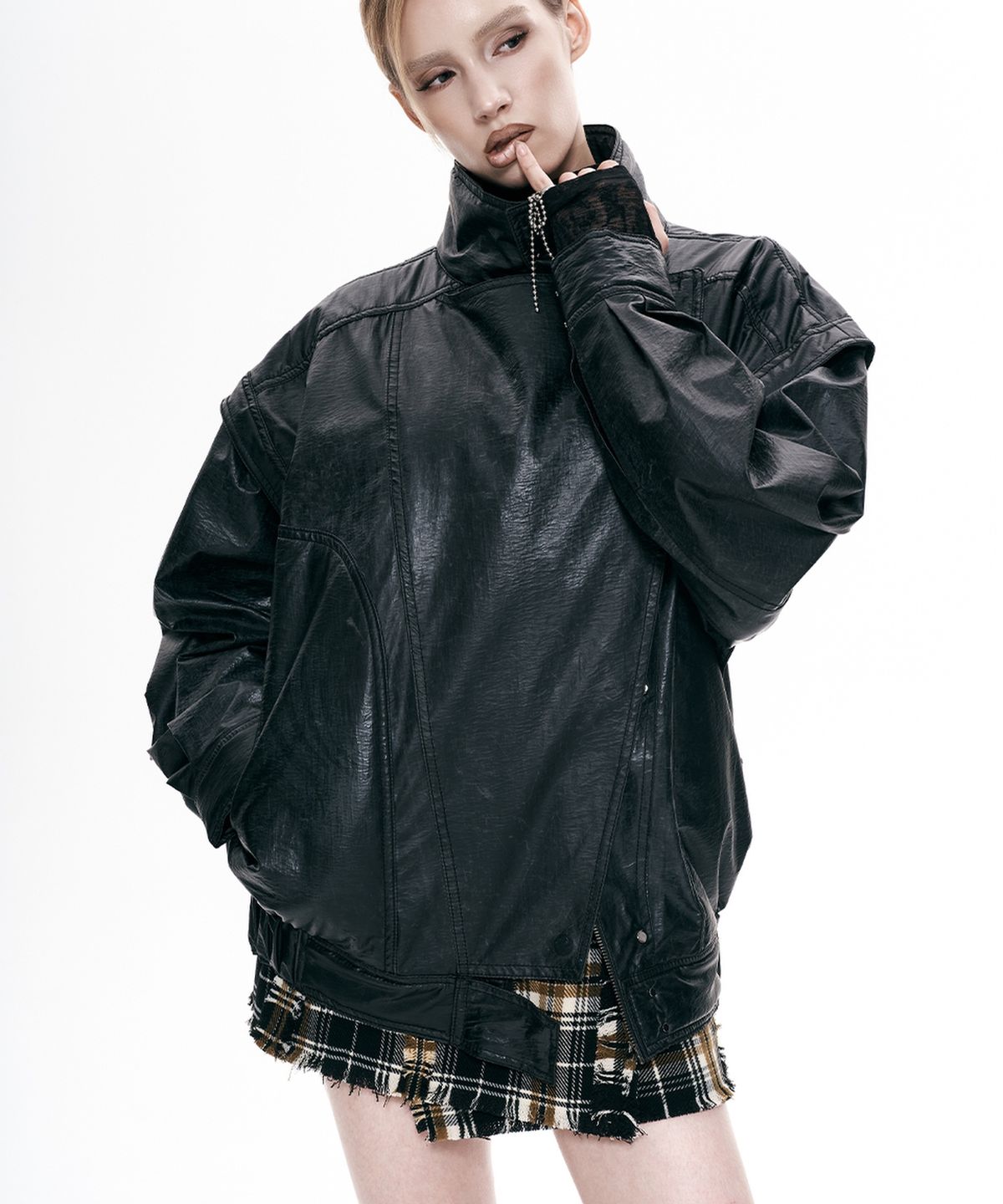 비건타이거(VEGAN TIGER) VINTAGE RIDER JACKET_BLACK