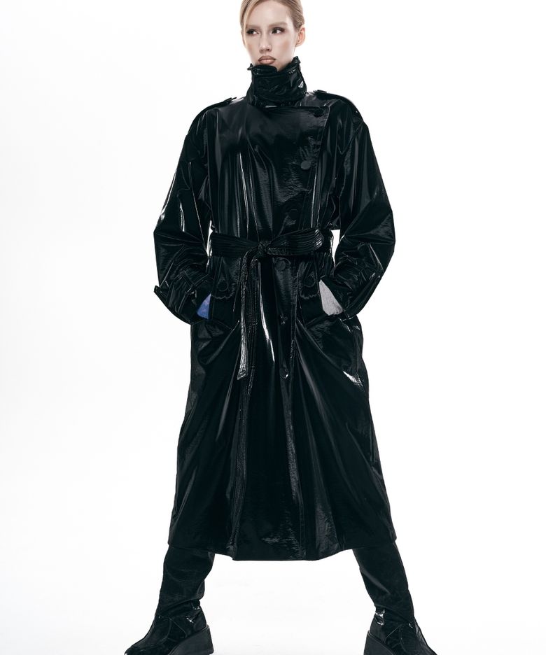 HANJI TRENCH COAT_BLACK