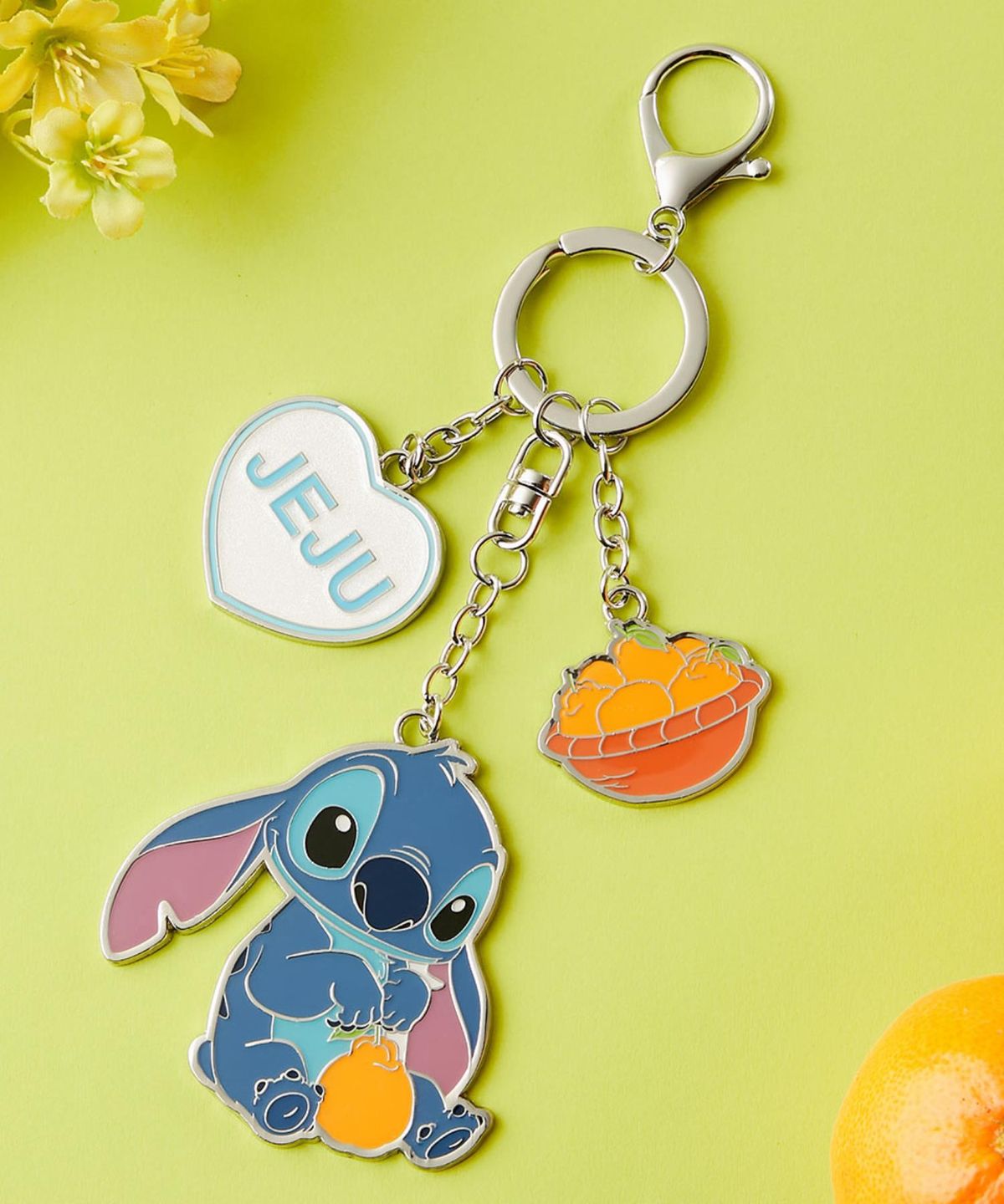 디즈니 스토어(DISNEY STORE) 디즈니 코리아 릴로앤스티치 스티치 제주 메탈 키링 (100226051)