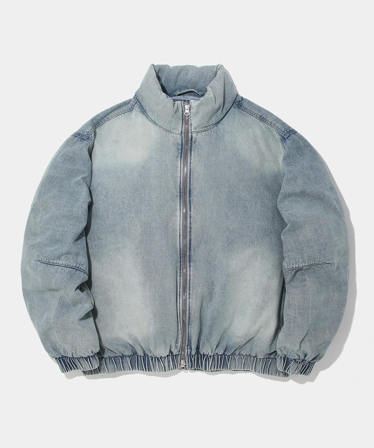 컬럼비아 유니버시티(COLUMBIA UNIVERSITY) STREET DENIM OVER PUFFER JACKET_LIGHT JEANS