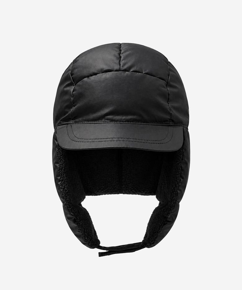패딩 이어플랩 햇 블랙 Padding Earflap Hat Black