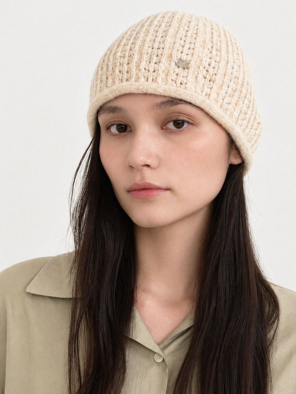 메르헨(MERCHEN) Nep knit beanie_4Color