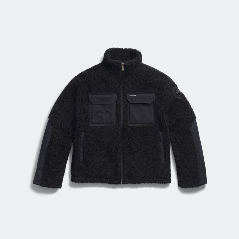 남성 헤리어 플리스 자켓(Black)_Q266AMJT01BKN