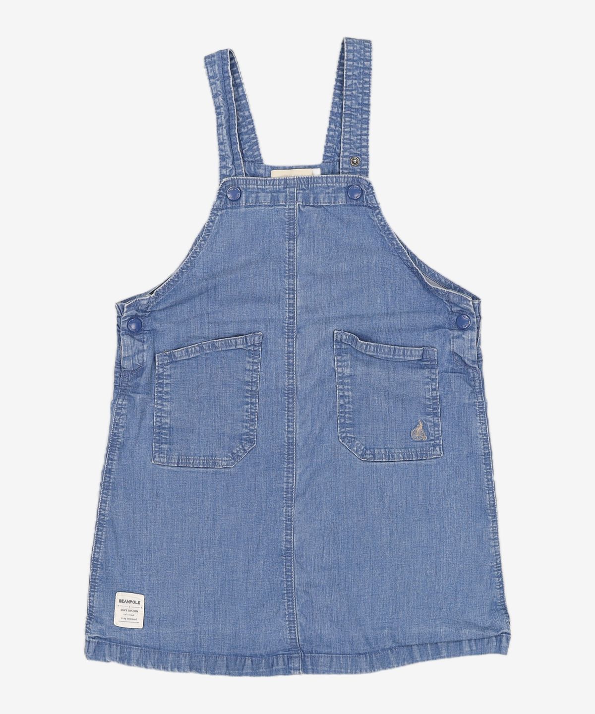빈폴키즈(BEANPOLE KIDS) 블루 데님 오버롤 원피스 (BI2271G02P) 130