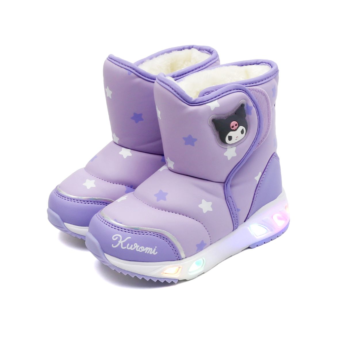 산리오 키즈(SANRIO) 쿠로미 심볼 바로인 패딩부츠