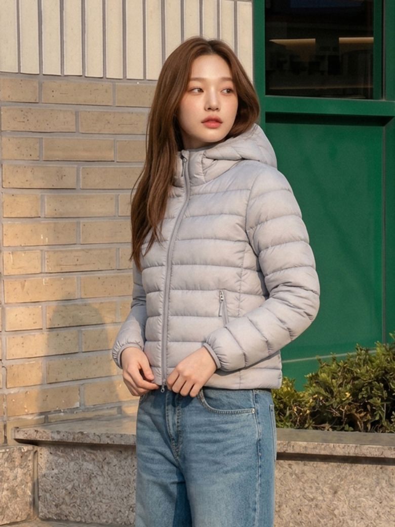 여성 후드 라이트 퀼팅 점퍼_045(10590-110-812-69)