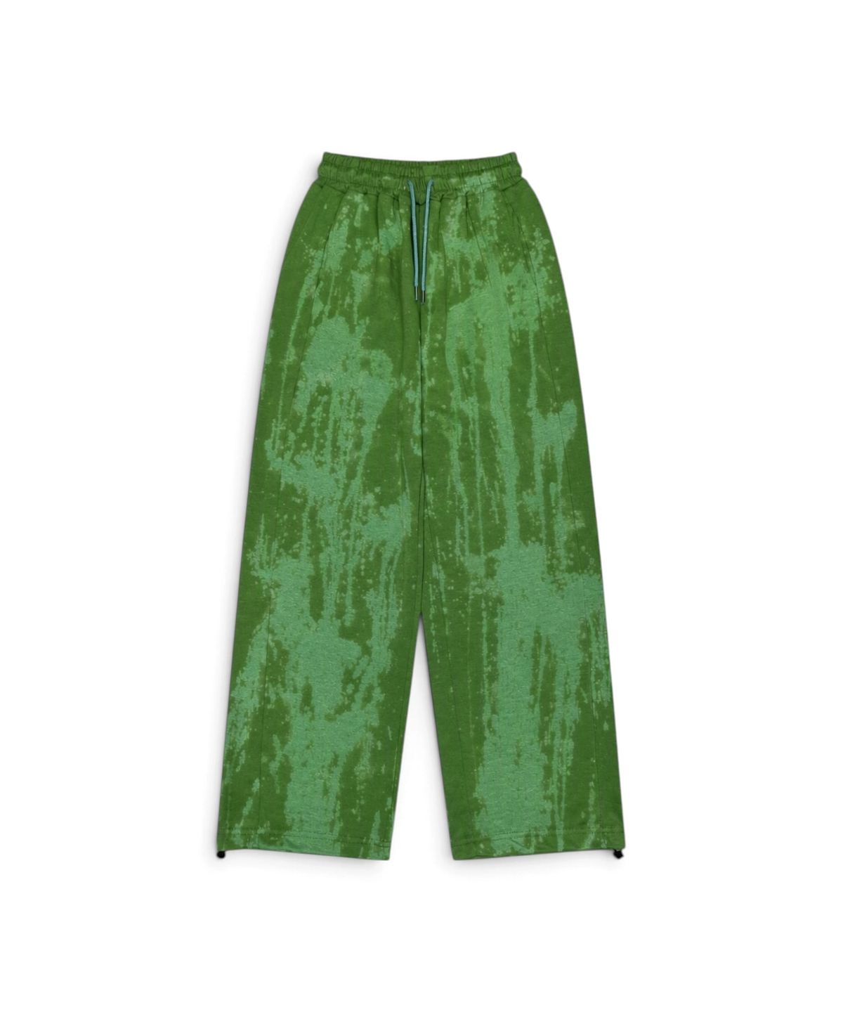본슬리피(BORN SLIPPY) Drip Acid Wide Sweat Pants (Green)