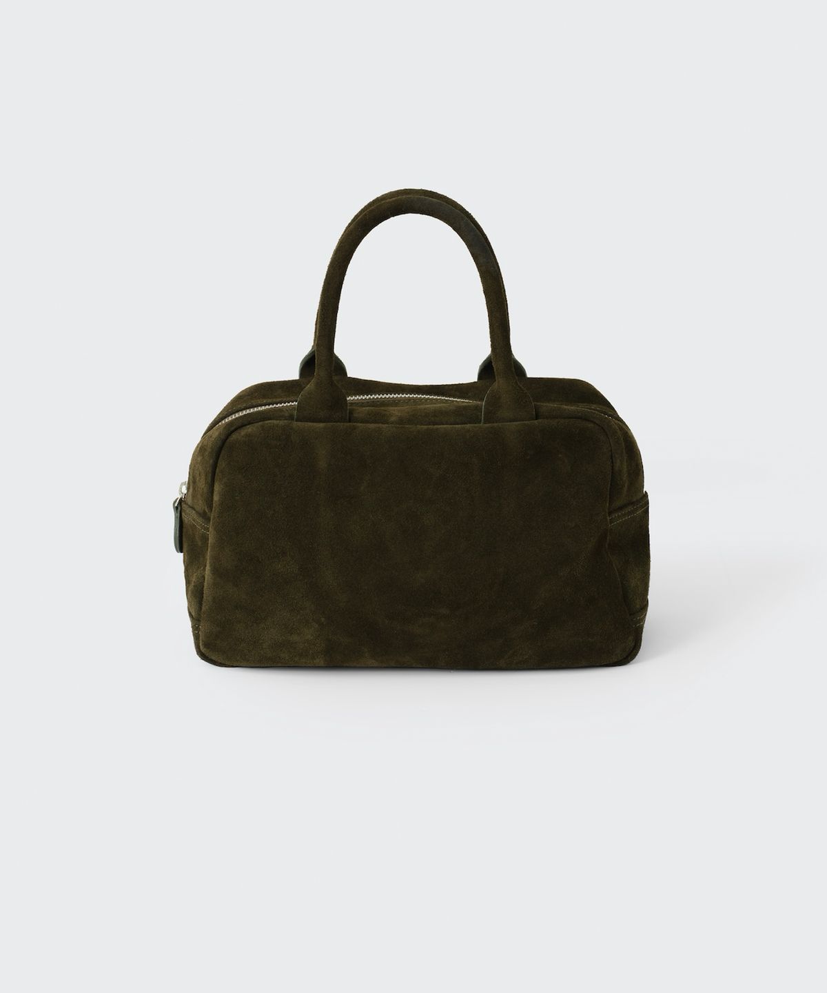 코스모스(COSMOSS) SUEDE BOSTON BAG (DARK BROWN)