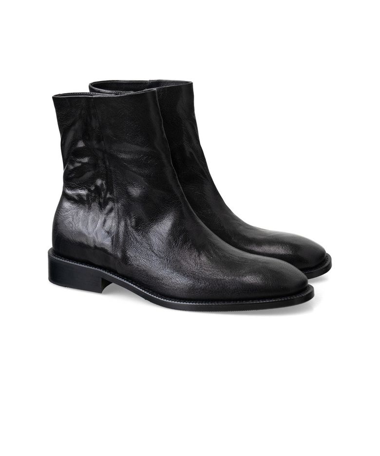 Travie Zip-up Boots #1205 [Black]