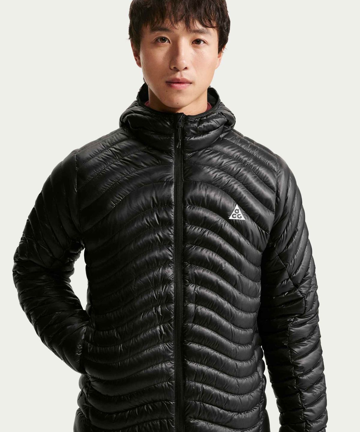 나이키(NIKE) ACG 라바 플로우 써마 핏 ADV 초경량 다운 재킷 M - 블랙:서밋 화이트 / IO9004-010