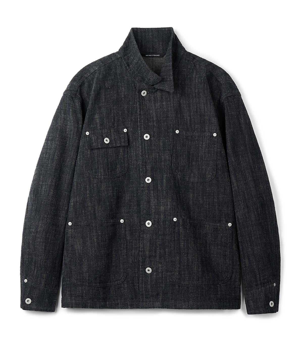 파르티멘토 리웍스(PARTIMENTO REWORKS) Wool Denim Chore Jacket_Black
