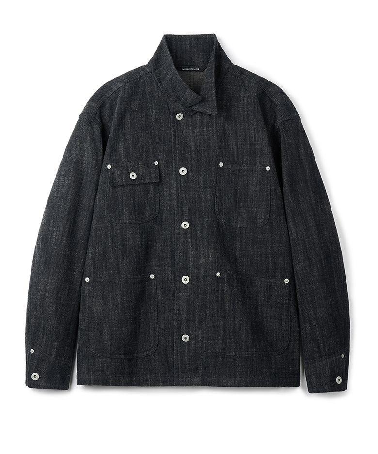 Wool Denim Chore Jacket_Black