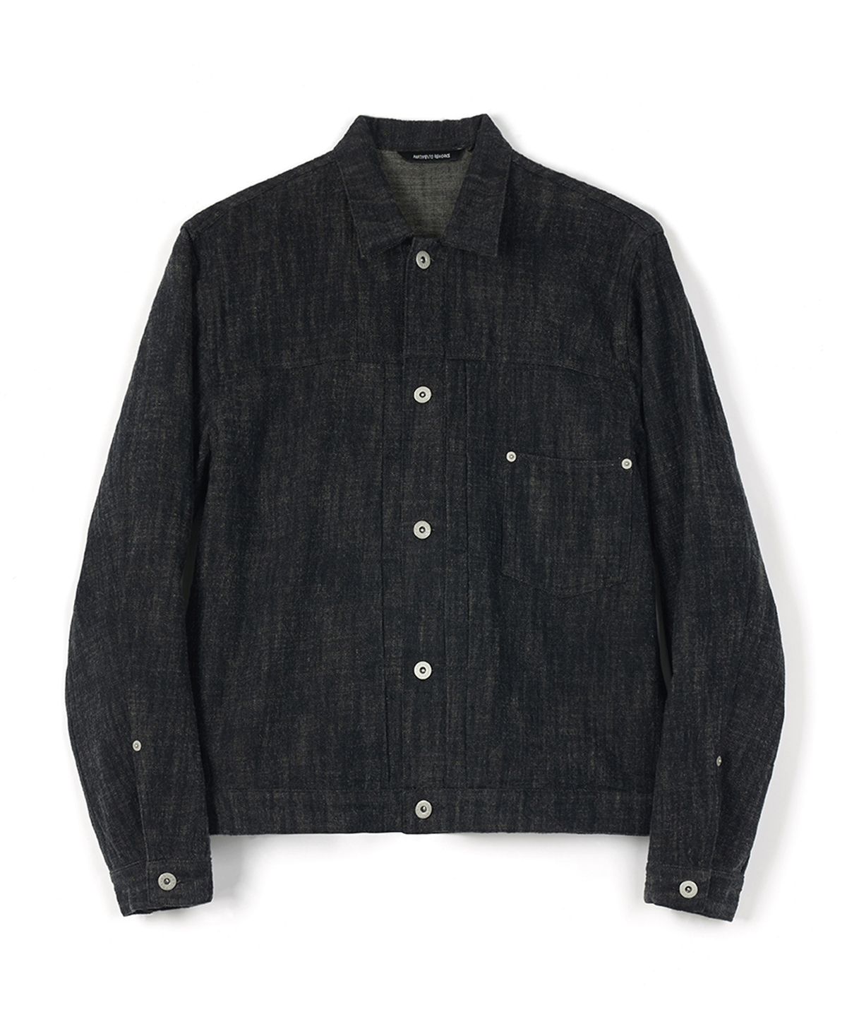 파르티멘토 리웍스(PARTIMENTO REWORKS) Wool Denim Type One Trucker_Black
