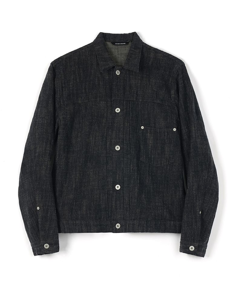 Wool Denim Type One Trucker_Black