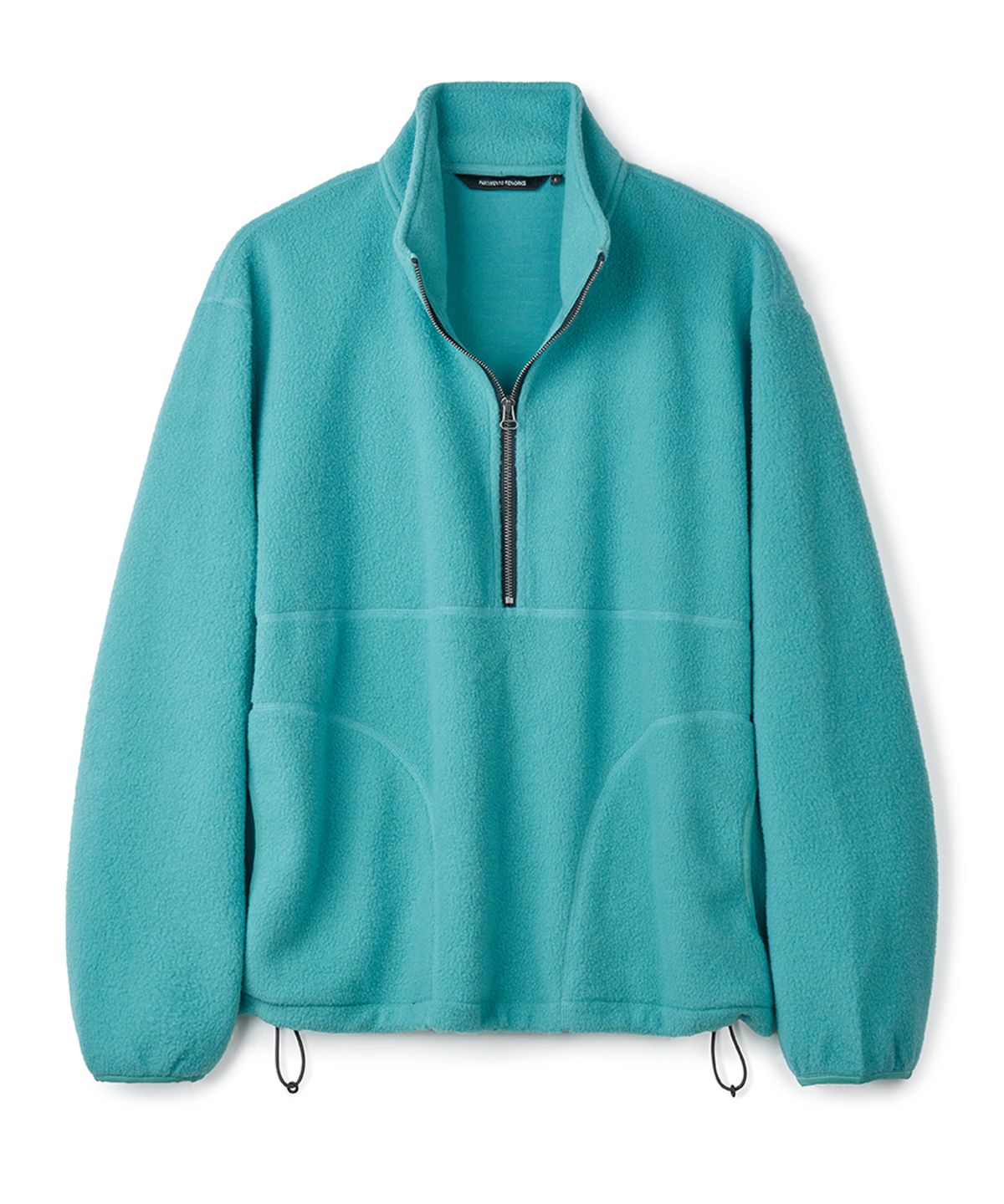파르티멘토 리웍스(PARTIMENTO REWORKS) Wool Fleece Half Zip Pullover_Turquoise