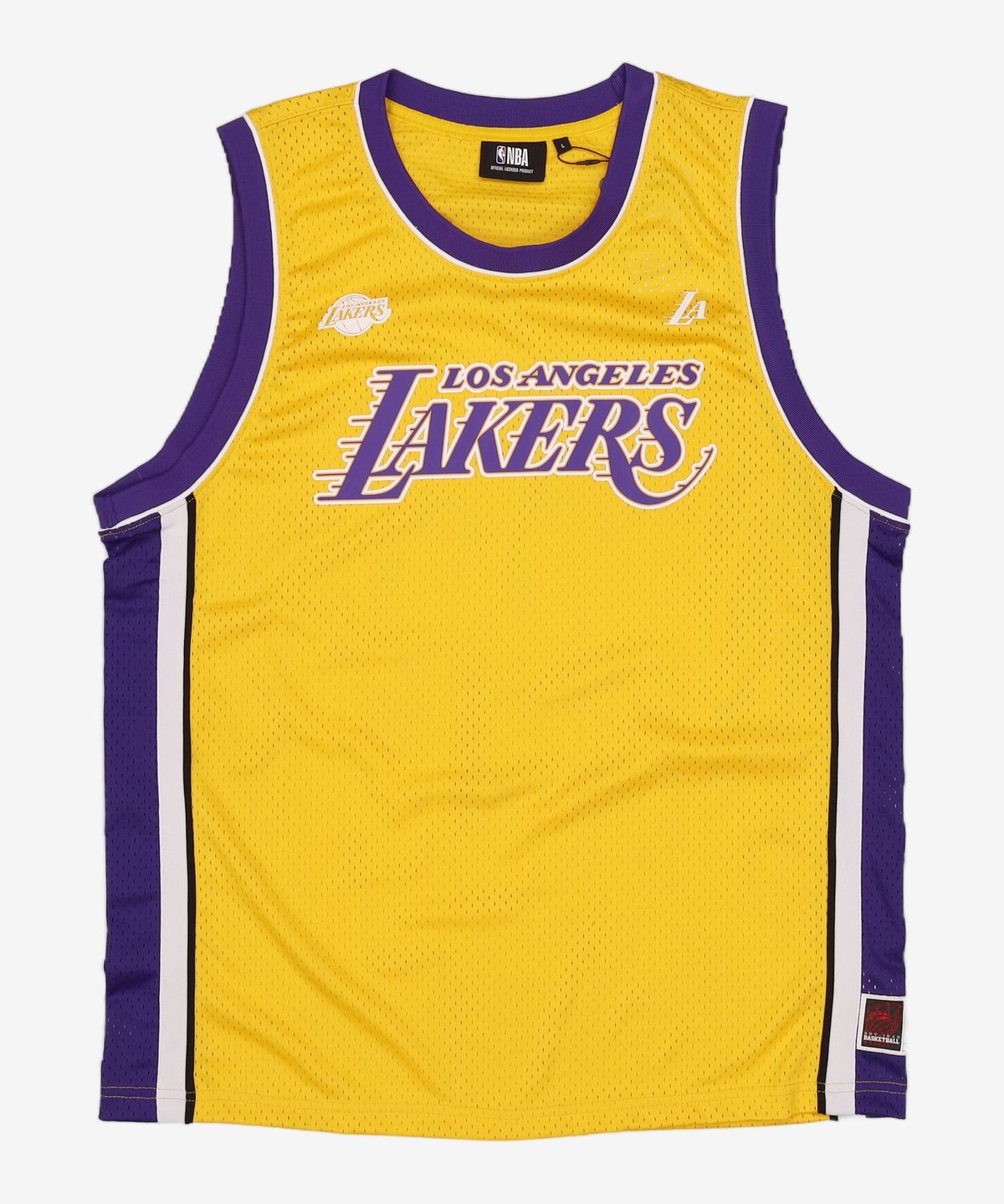 엔비에이(NBA) 어센틱 농구 유니폼 메쉬 슬리브리스 옐로우 L