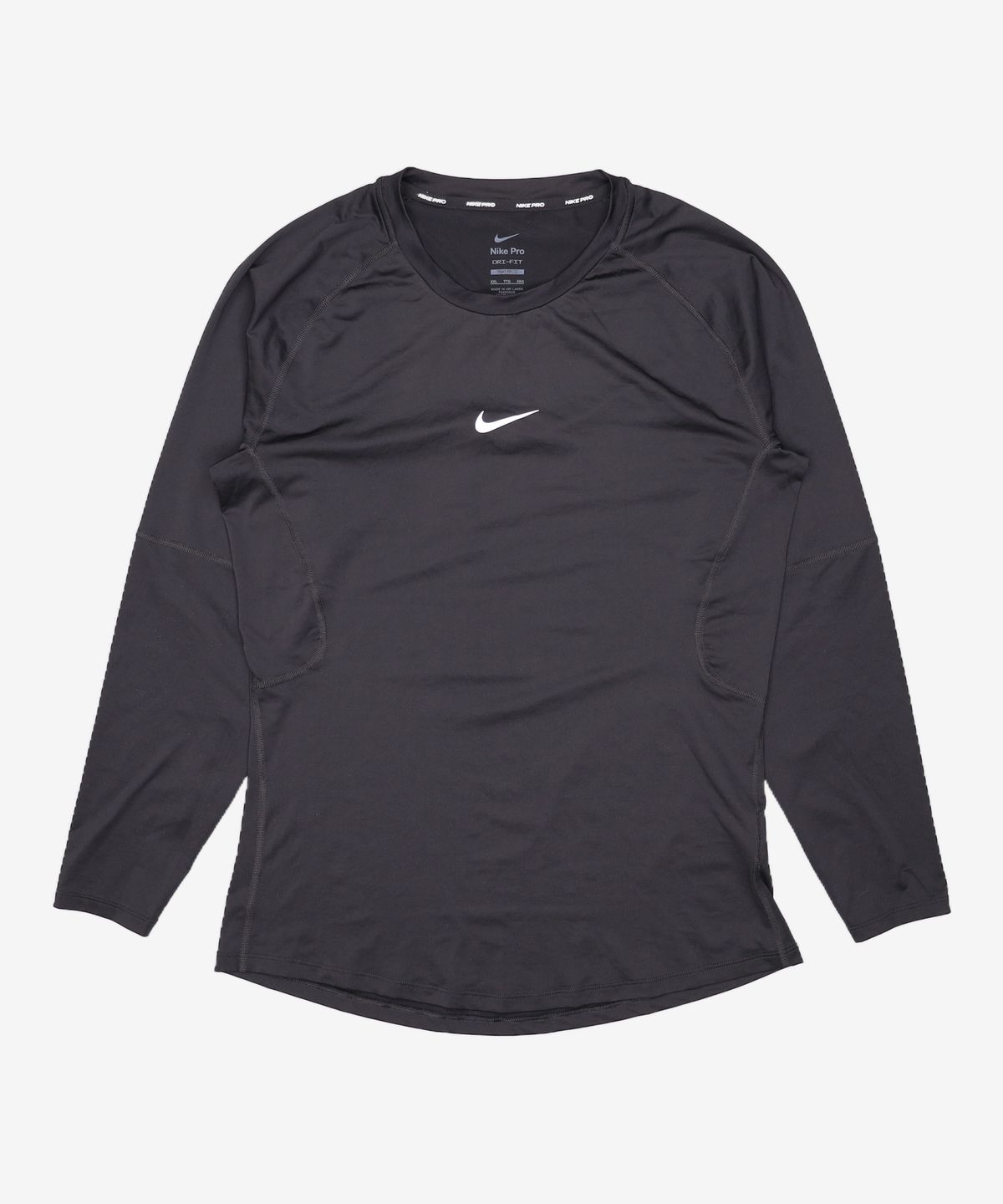 나이키(NIKE) 프로 드라이 핏 타이트 긴소매 피트니스 탑 M - 블랙:화이트 / FB7920-010 110