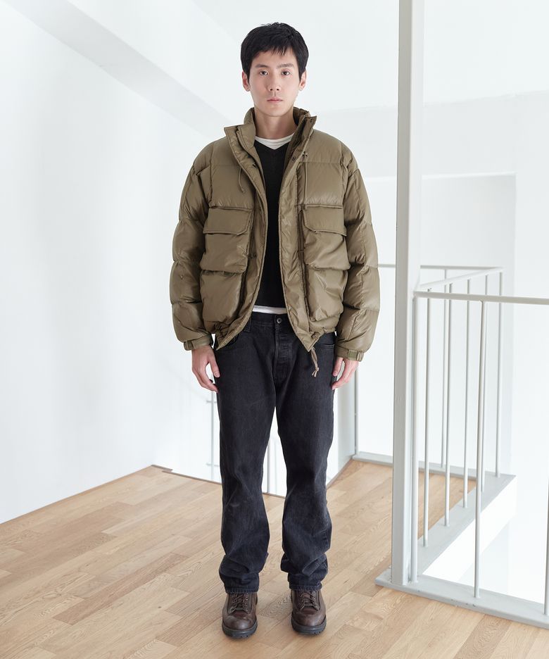 (m) 오스트 필드 덕다운 점퍼_카키 브라운