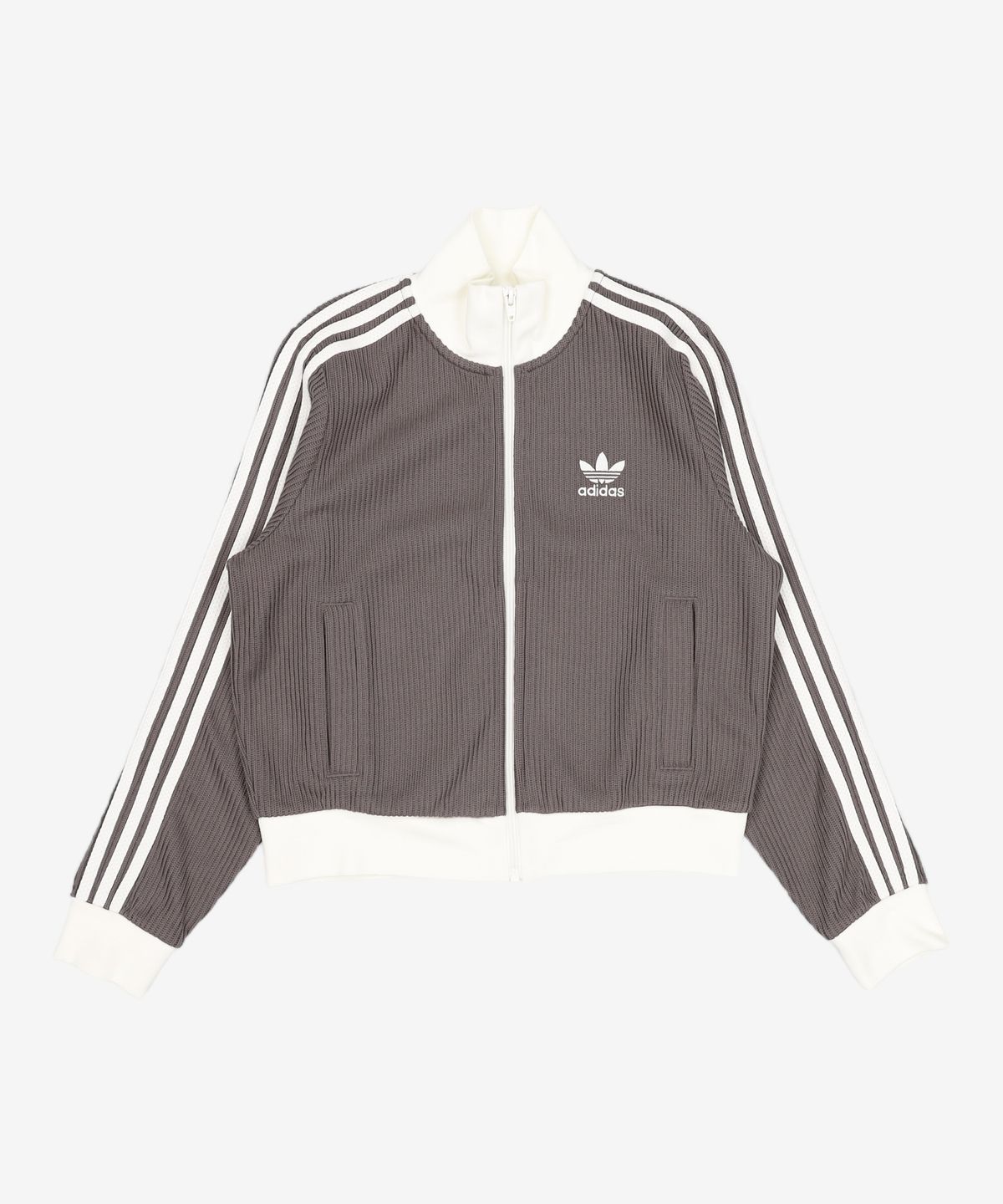 아디다스(ADIDAS) 니트 트랙탑  - 차콜 / KC2650 XS