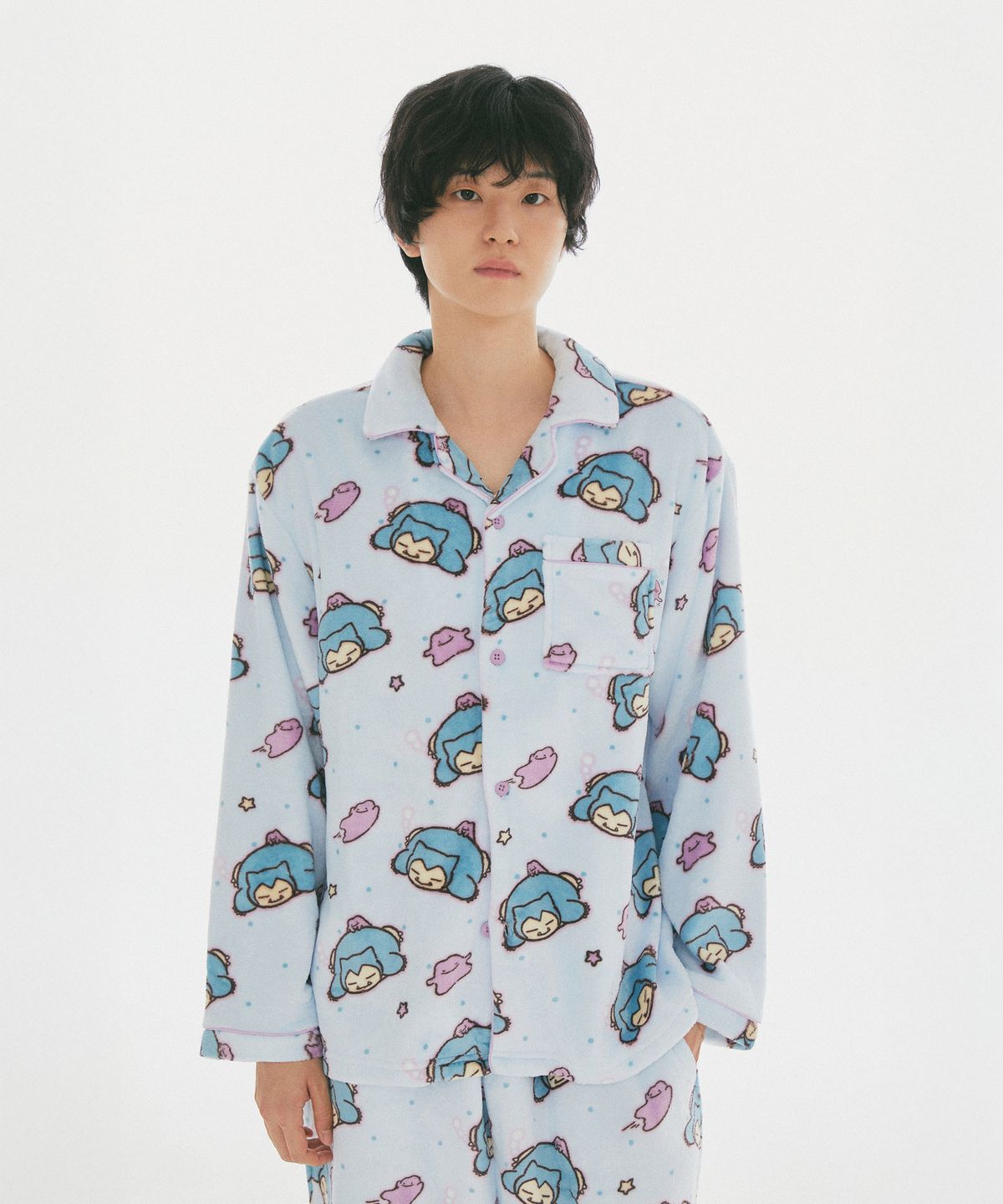 스파오(SPAO) [포켓몬] 서툴러도 변신! 메타몽 수면 파자마(Mint)_SPPPG4TU04