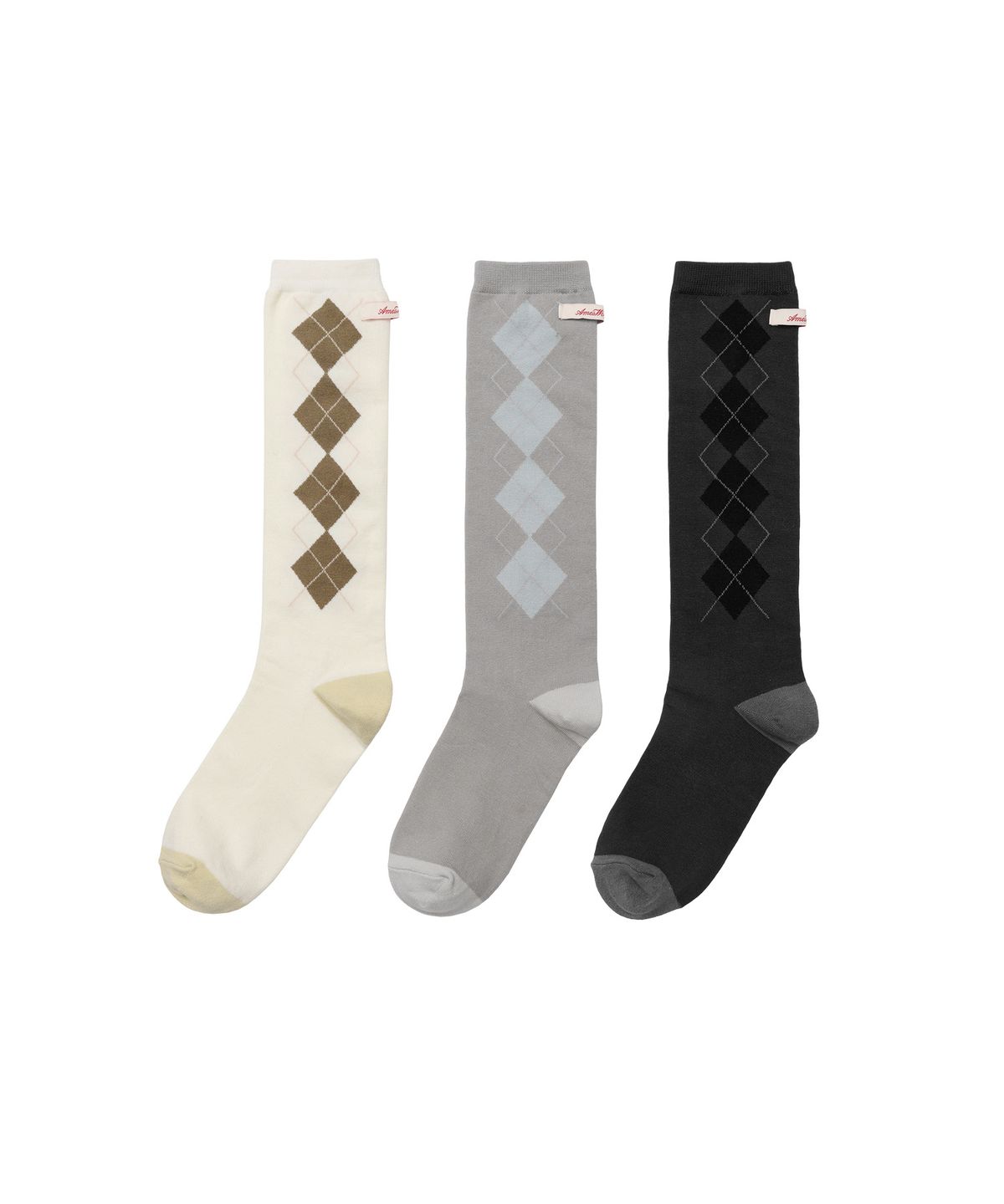 아메스 월드와이드(AMES-WORLDWIDE) [3 PACK] CLASSIC ARGYLE SOCKS MULTI