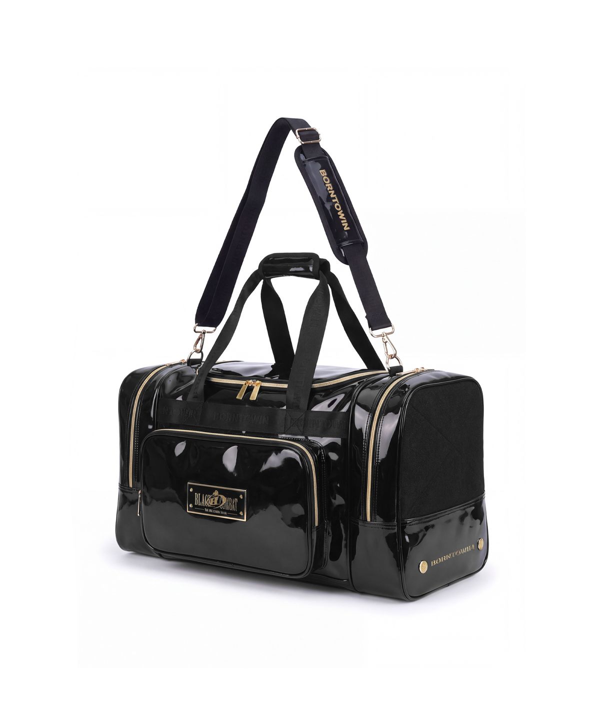 본투윈(BORN TO WIN) [BORNTOWIN X BLACK COMBAT] DUFFLE BAG [BLACK]