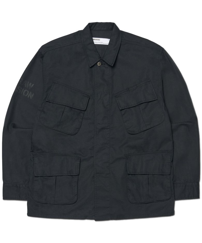 VTG JUNGLE FATIGUE JACKET - BLACK