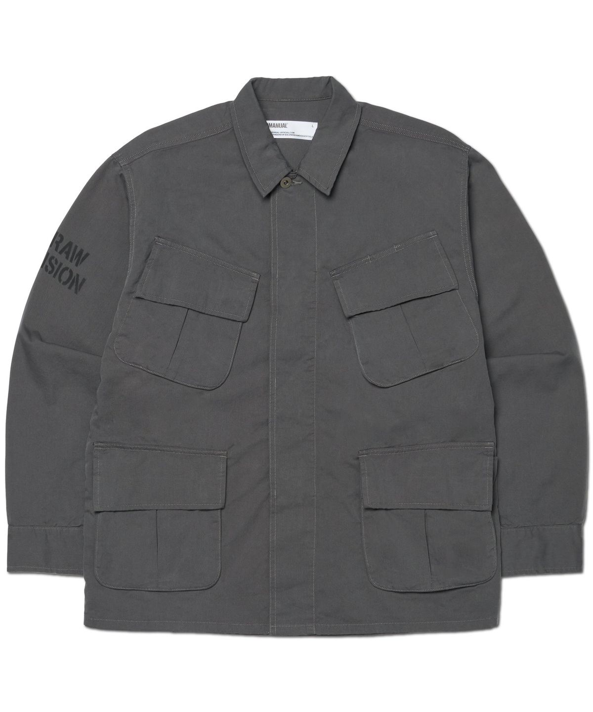 노매뉴얼(NOMANUAL) VTG JUNGLE FATIGUE JACKET - CHARCOAL