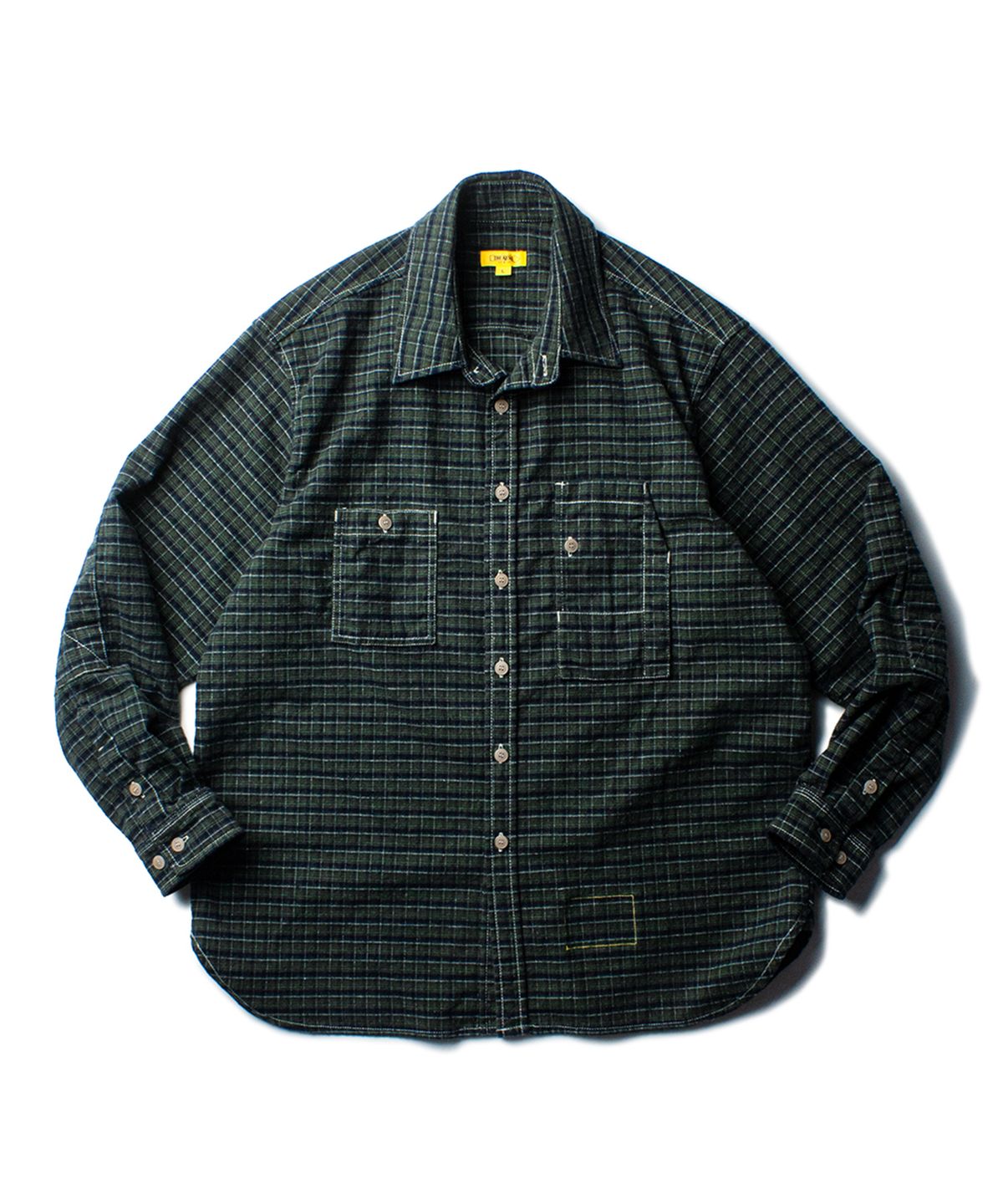 더 레스큐(THE RESQ) FLANNEL TEDDY SHIRT [CLASSIC GREEN]