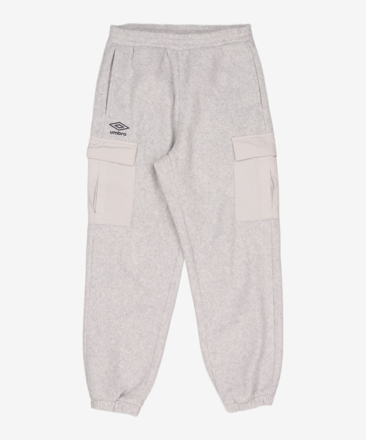 엄브로(UMBRO) WARM+ 우븐 믹스 플리스 카고 조거 팬츠 화이트 멜란지(UO421SFPO1) 70