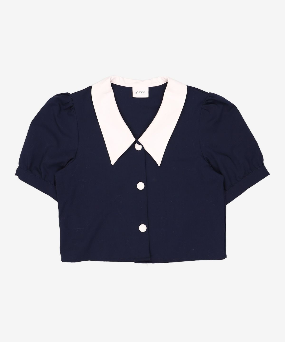 엽페(YUPPE) CROP COLOR SHIRT FREE
