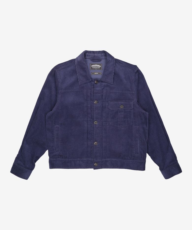CORDUROY TRUCKER JACKET _ NAVY M