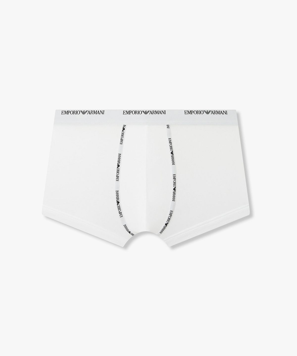 엠포리오 아르마니 언더웨어(EMPORIO ARMANI UNDERWEAR) 남성 로고 심 코튼 드로즈 _화이트_0816312019