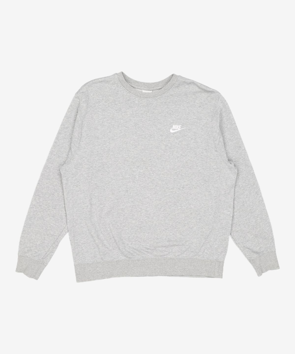 나이키(NIKE) 스포츠웨어 클럽 프렌치 테리 크루 M - 다크 그레이 헤더:화이트 / BV2667-063 XL