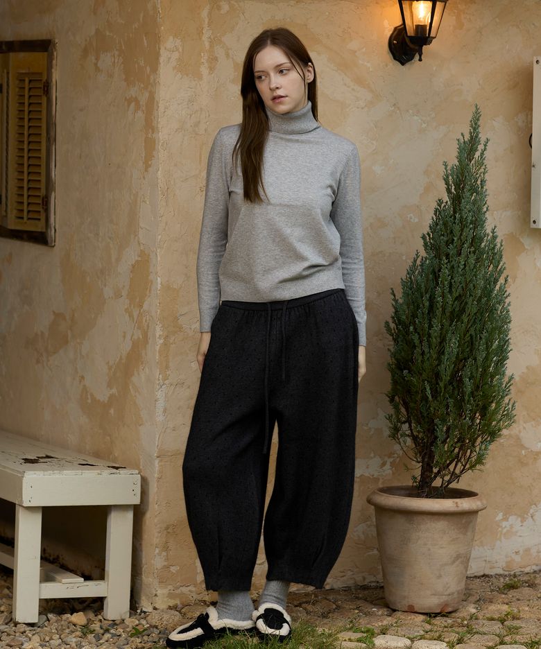 KONG GREY KNIT PANTS