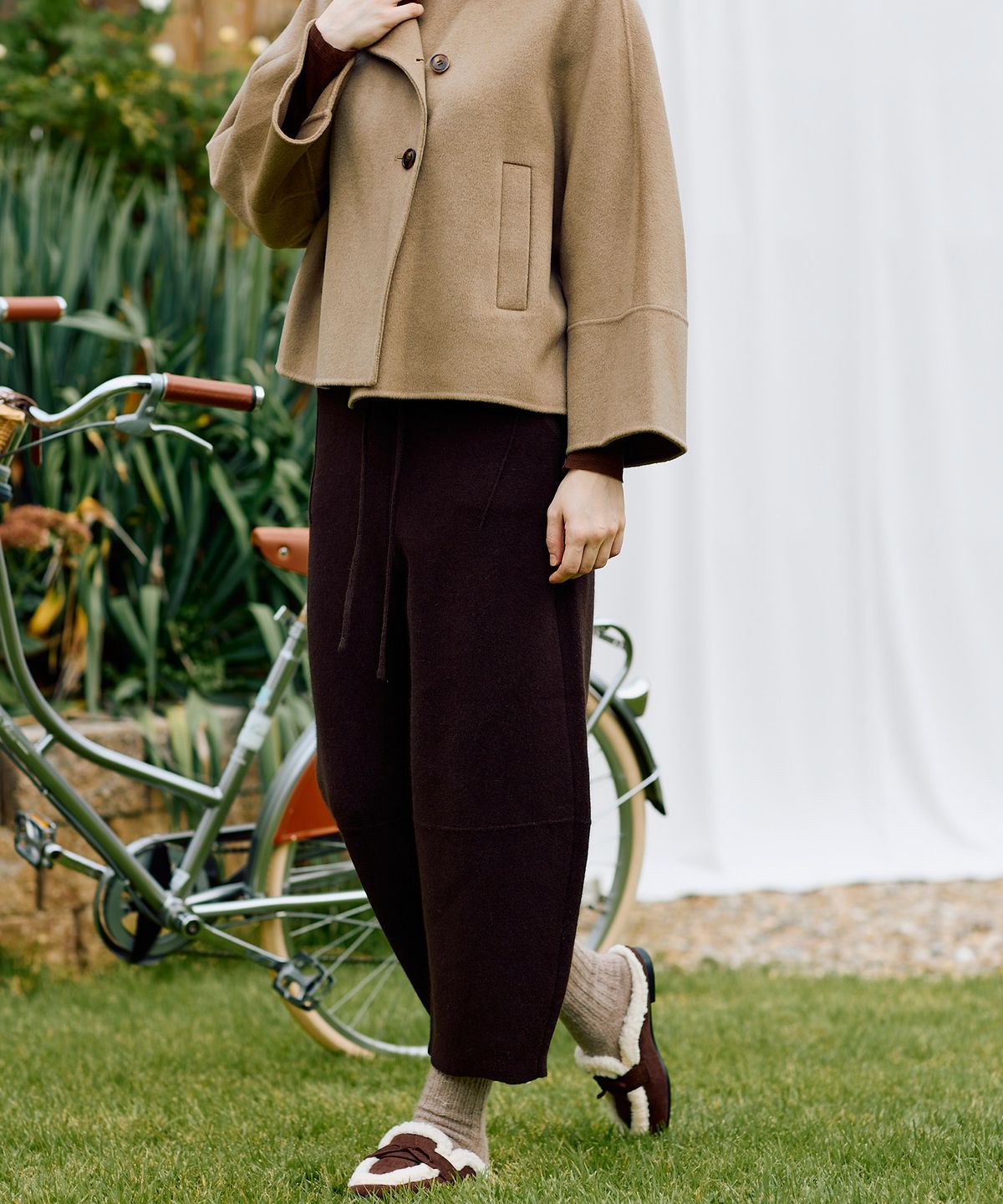 티나블러썸(TINABLOSSOM) DD BROWN KNIT PANTS