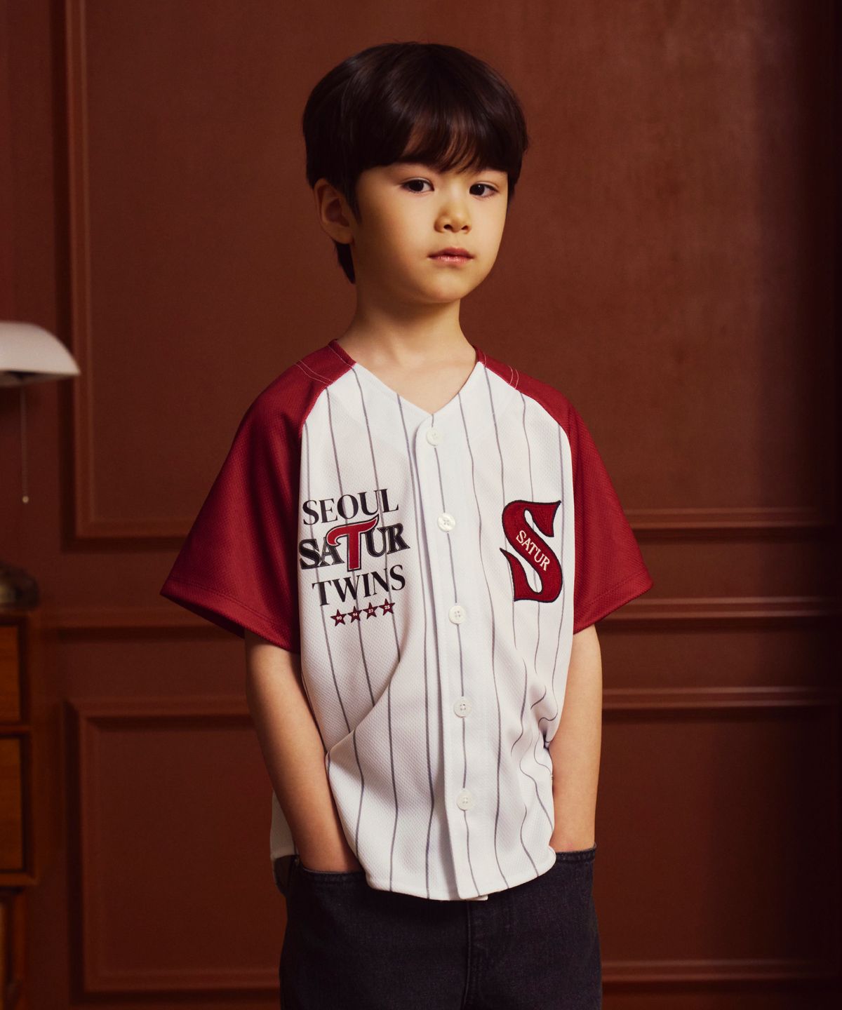 세터 키즈(SATUR KIDS) (K) 세터 X LG 트윈스 져지 유니폼 버건디