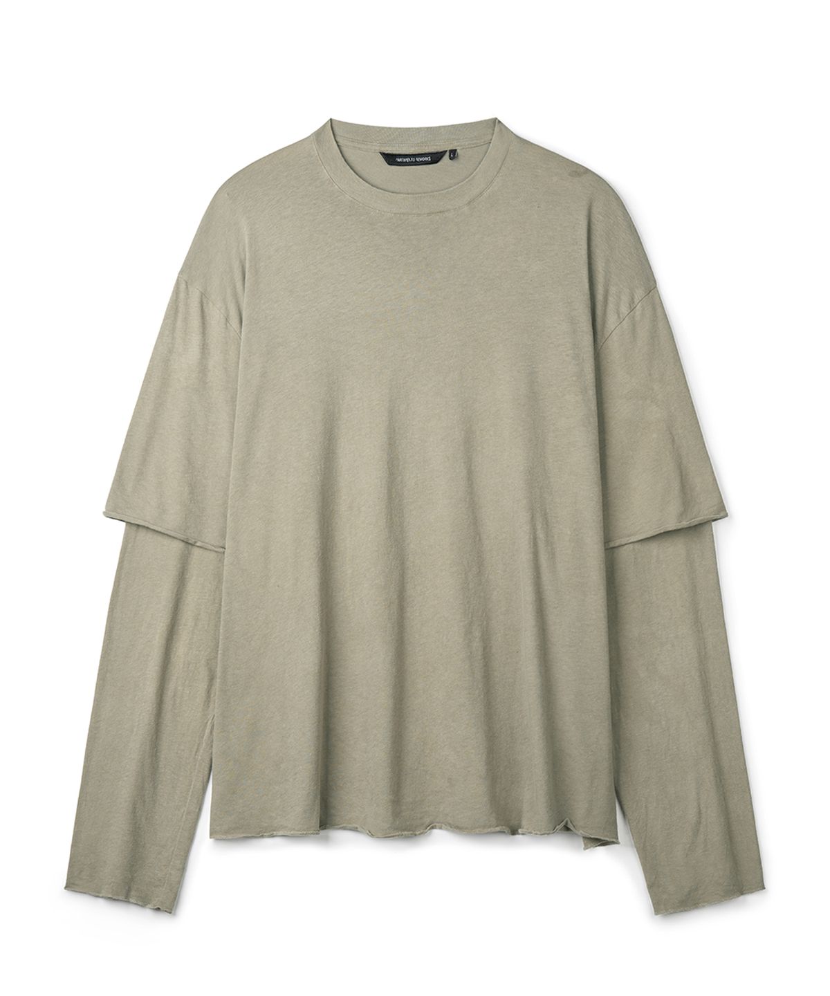 파르티멘토 리웍스(PARTIMENTO REWORKS) Natural Indigo Layered Long Sleeve_Indigo