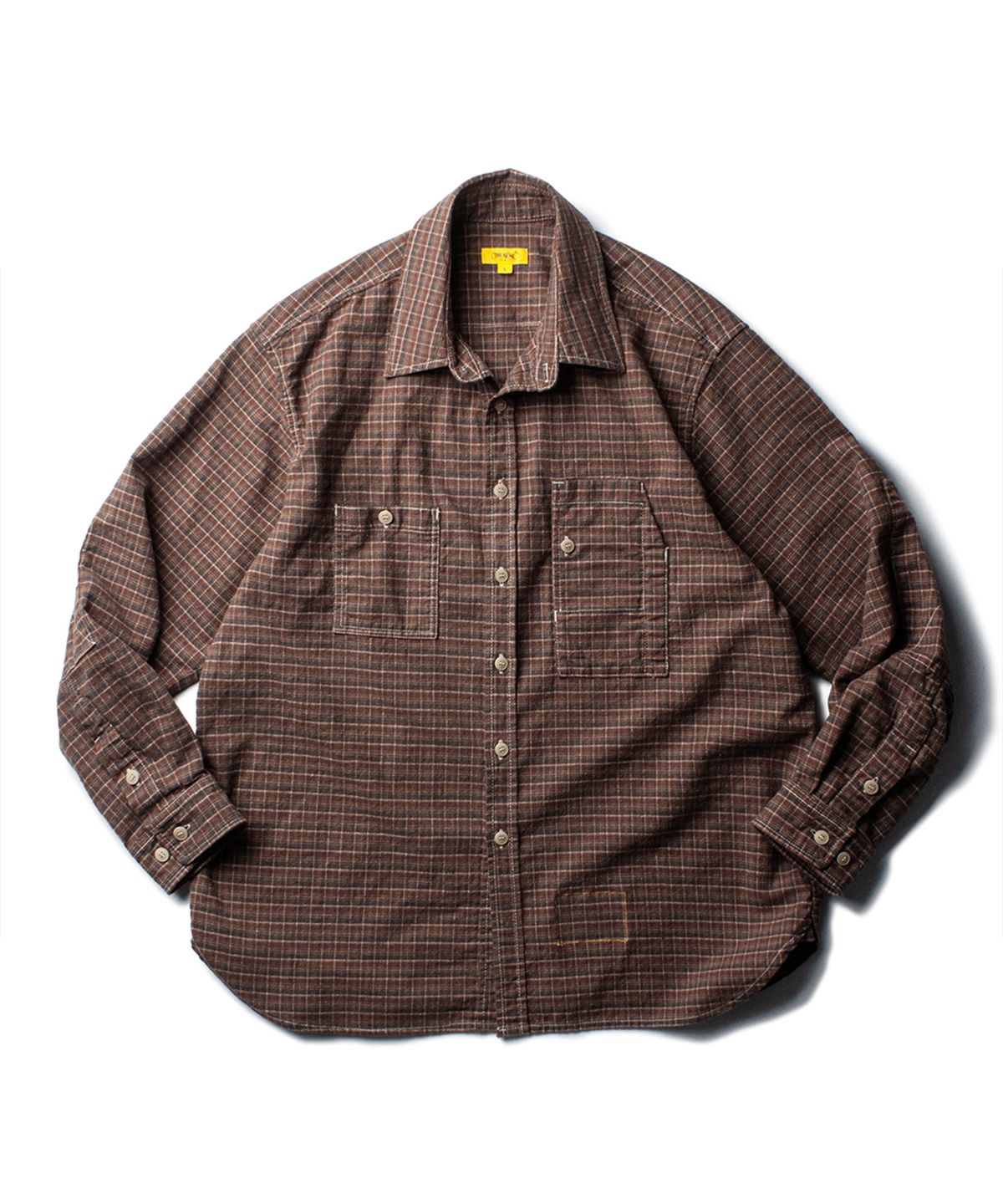 더 레스큐(THE RESQ) FLANNEL TEDDY SHIRT [VINTAGE AMBER]