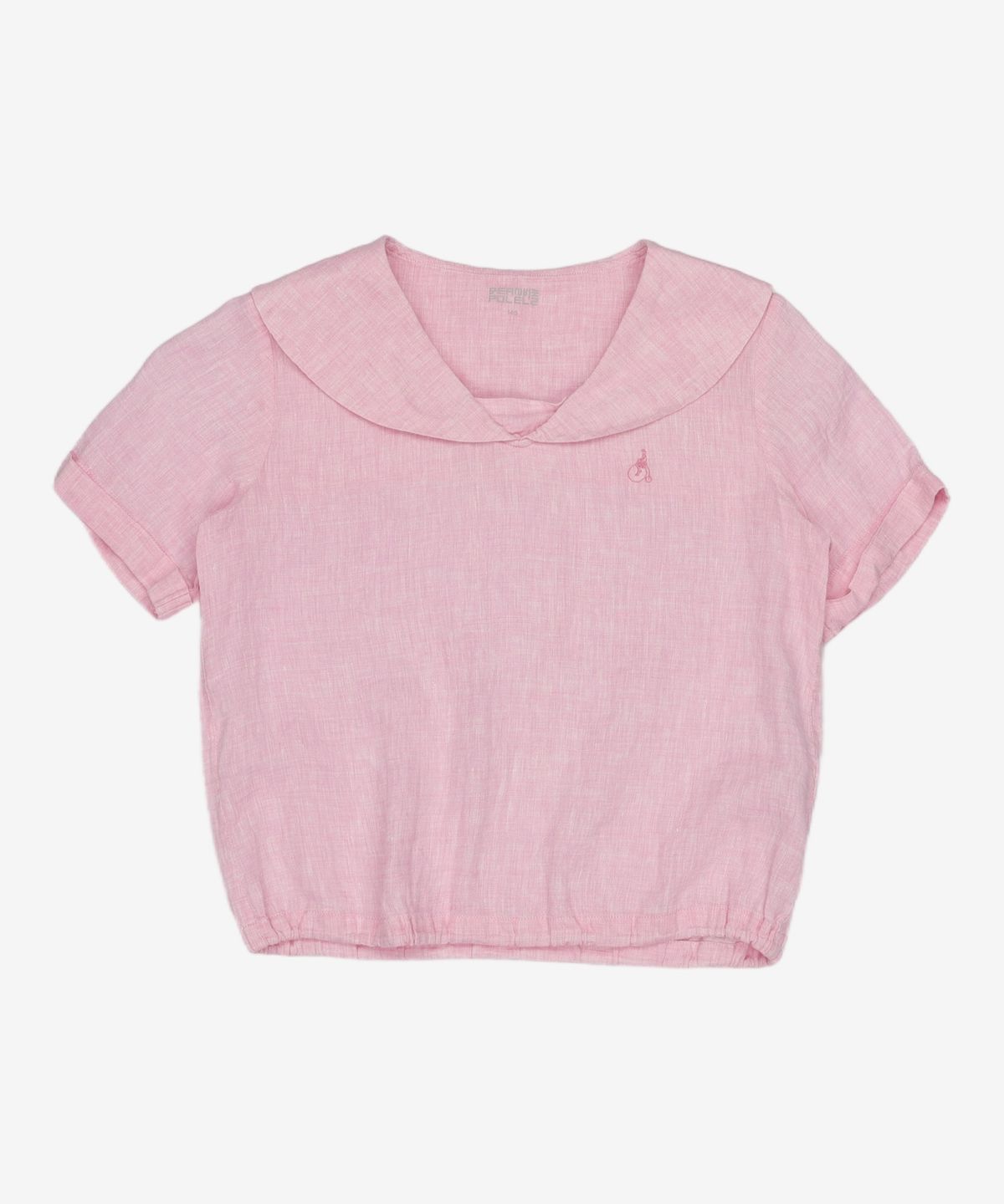 빈폴키즈(BEANPOLE KIDS) 핑크 리넨 솔리드 칼라 블라우스 (BI1365G01X) 145