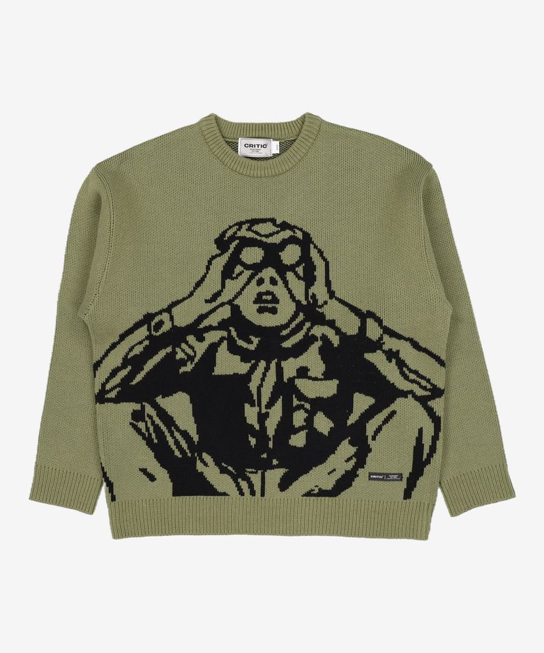 SCOUTS BOY 니트 Khaki M