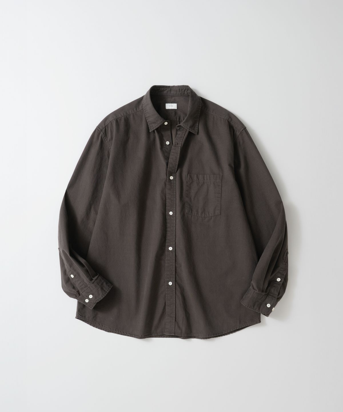 와기(WHAGI) Vintage Regular Collar Shirt (Vintage Brown)