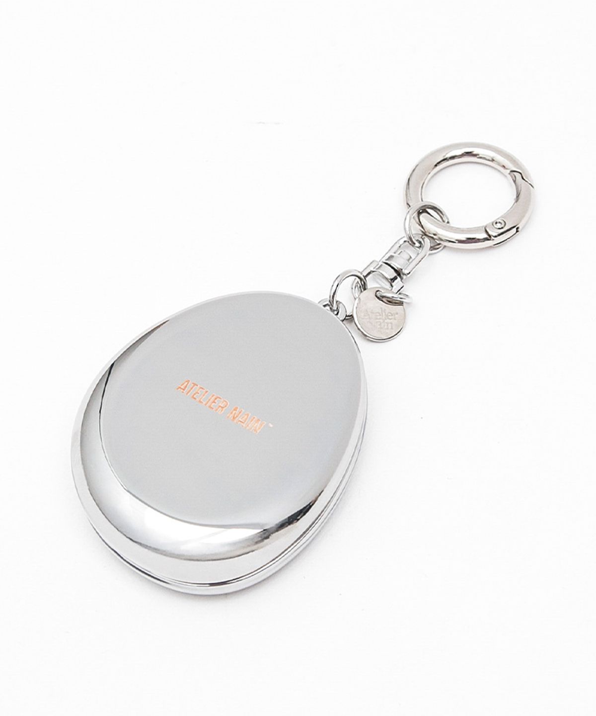 아틀리에 나인(ATELIER NAIN) (Z-KR-0010)ATELIER NAIN GOODS LOGO METAL MIRROR KEYRING
