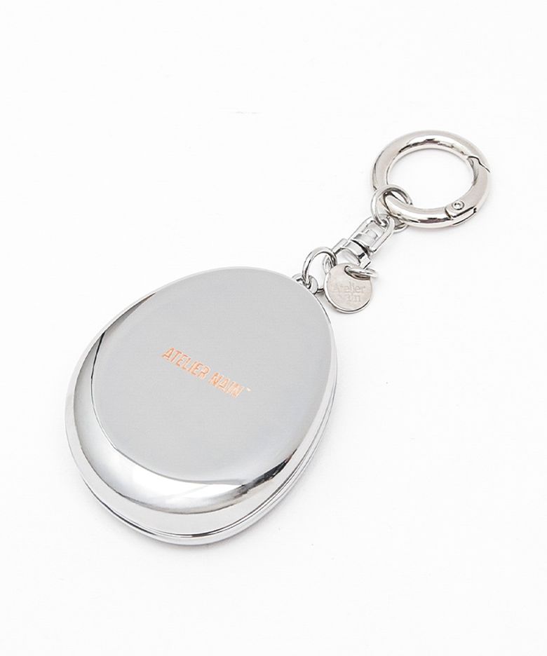 (Z-KR-0010)ATELIER NAIN GOODS LOGO METAL MIRROR KEYRING