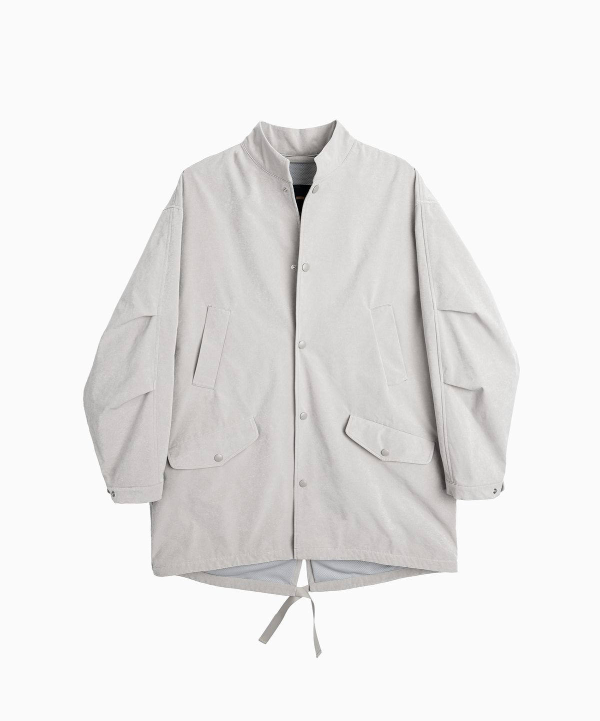 인블랭크(INBLANK) V-Pocket  Mac  Coat _Light  Gray