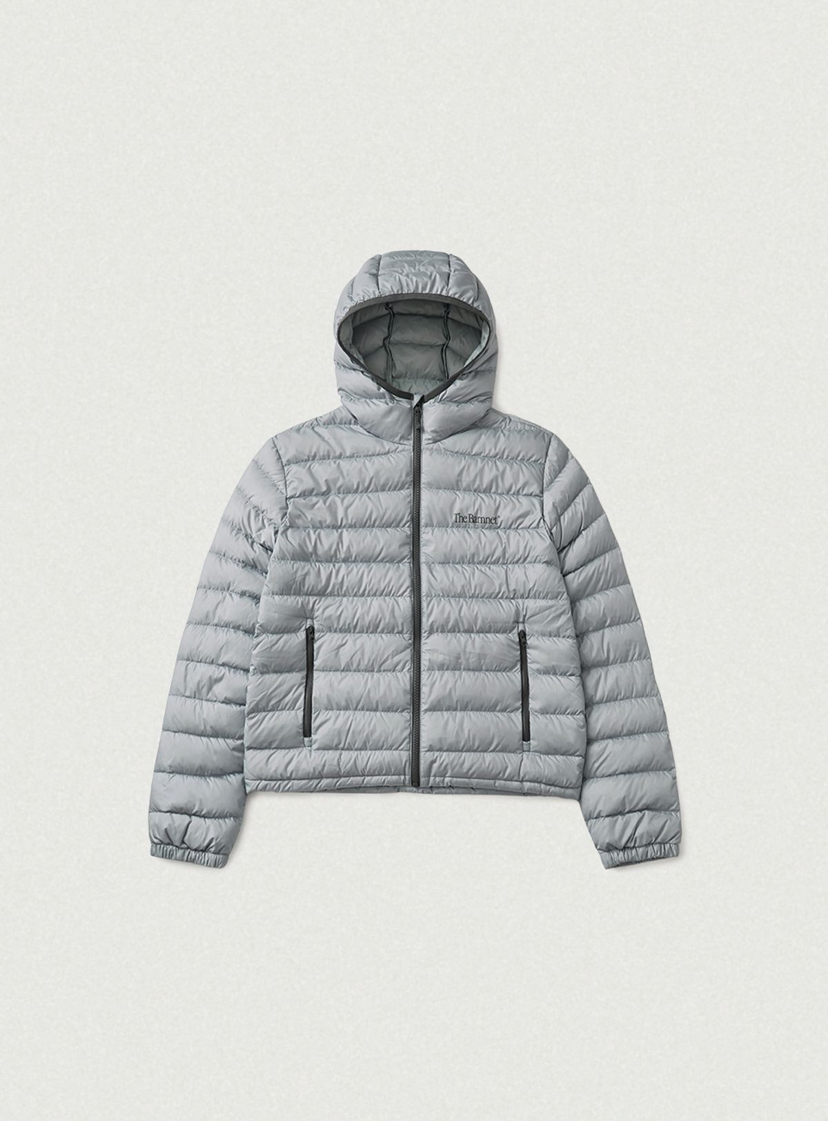 더바넷(THEBARNNET) Pebble Light Goose Down Hoodie Jacket_Silver Blue