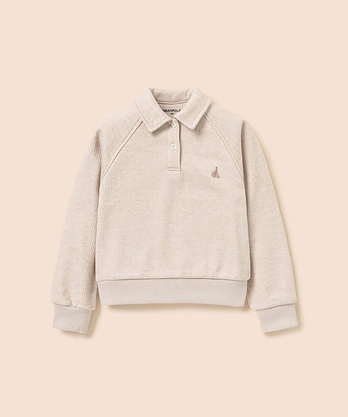 빈폴 키즈(BEANPOLE KIDS) 여아 저지 기모 코듀로이 넥 칼라 스웻셔츠  베이지 (BI6941G04A)