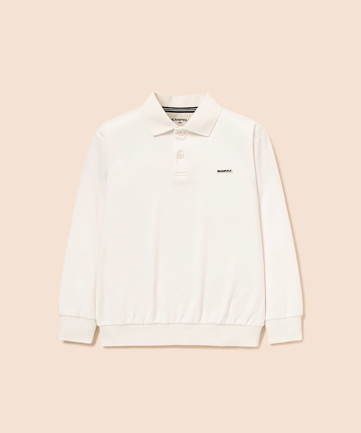 빈폴 키즈(BEANPOLE KIDS) [Essential] Daily soft 칼라넥 티셔츠  아이보리 (BI6941UE40)