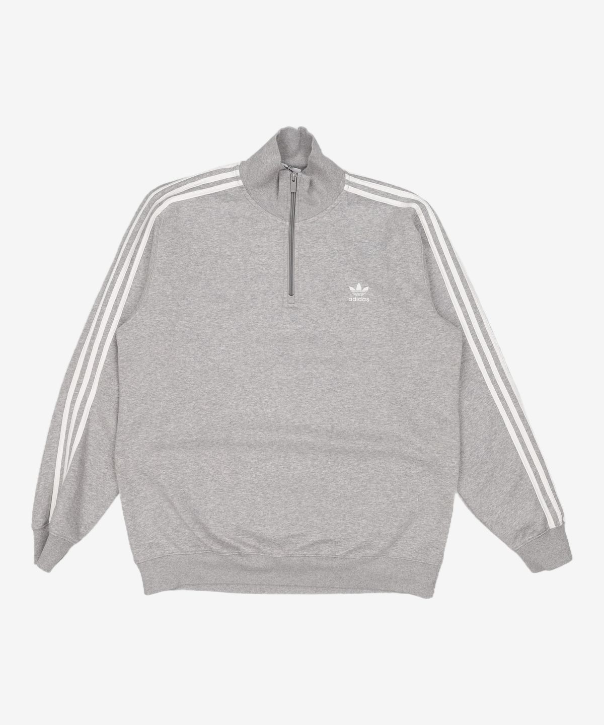 아디다스(ADIDAS) 3S 하프집 스웨트셔츠 - 그레이 / IL2497 XXL